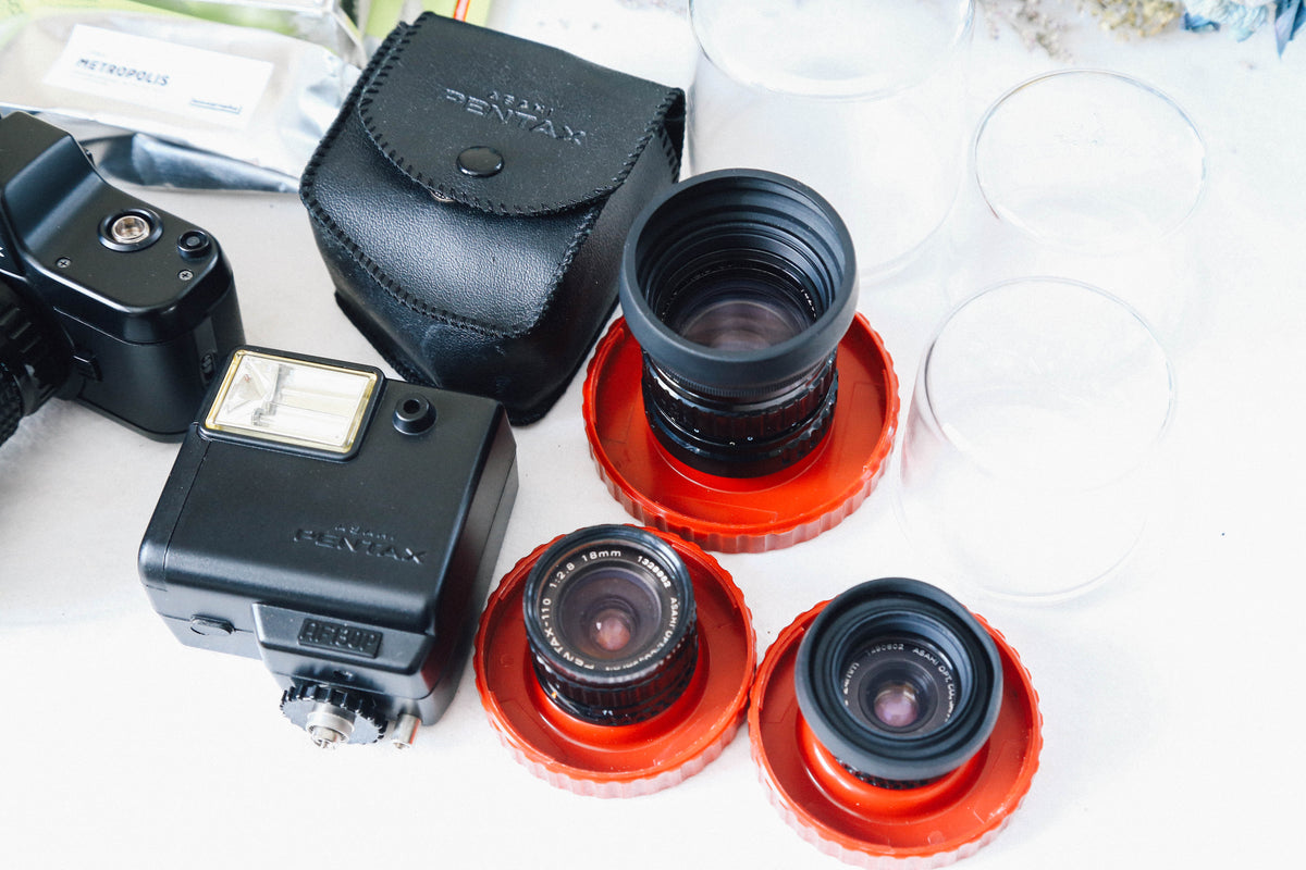 PENTAX AUTO110&レンズ4本セット【完動品】【美品】110フィルム使用