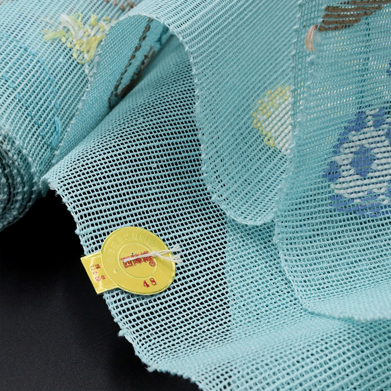 帯屋捨松 夏八寸名古屋帯 ビーズ彩花文 – EMON