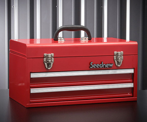 SEEDNEW シーズニュー 2段引出しツールケース（レッド） S-A302