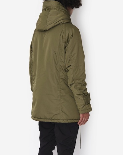 nonnative(ノンネイティブ) TROOPER HOODED BOA COAT POLY TWILL