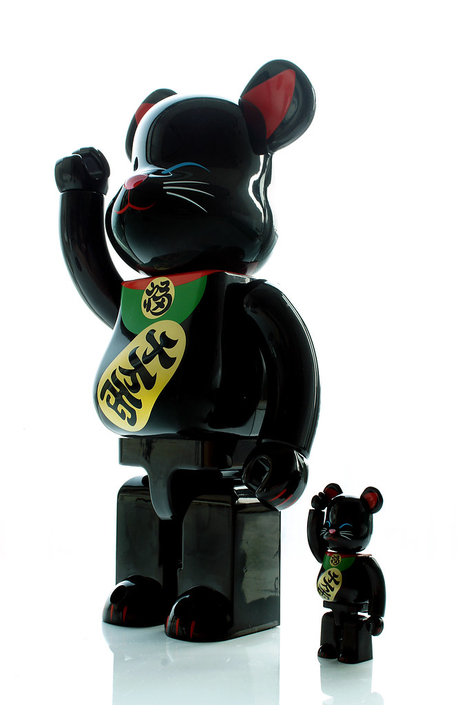 ベアブリック招き猫(黒) be@rbrick Maneki neko (Black ver.) | cafe yui