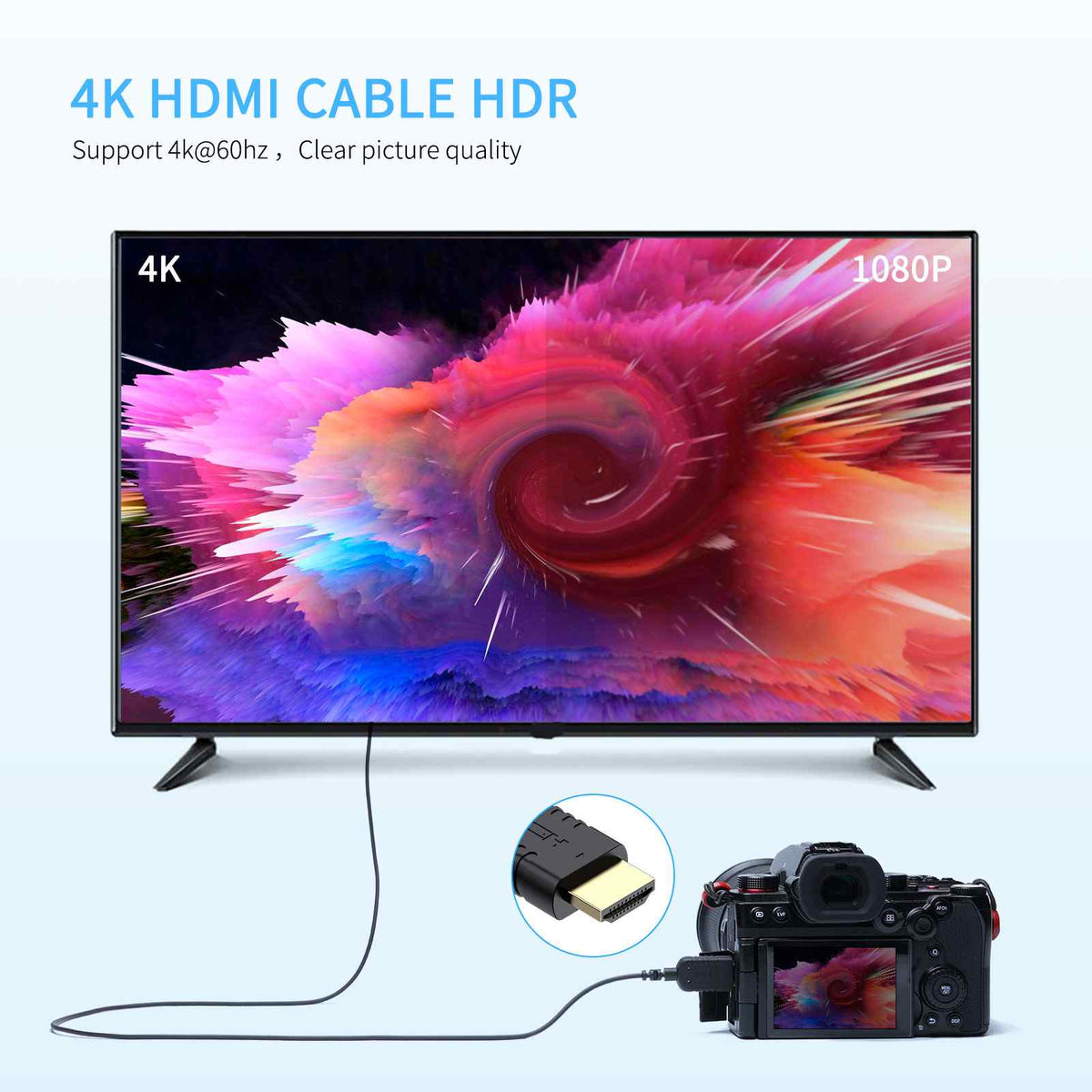 FEELWORLD 超薄型 4K HDMI - HDMI ケーブル 3FT – フィールワールド