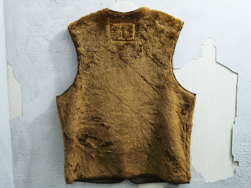 Barbour × US 三軒茶屋 'Zip-Up Pile Boa Vest'カスタム ボア ベスト