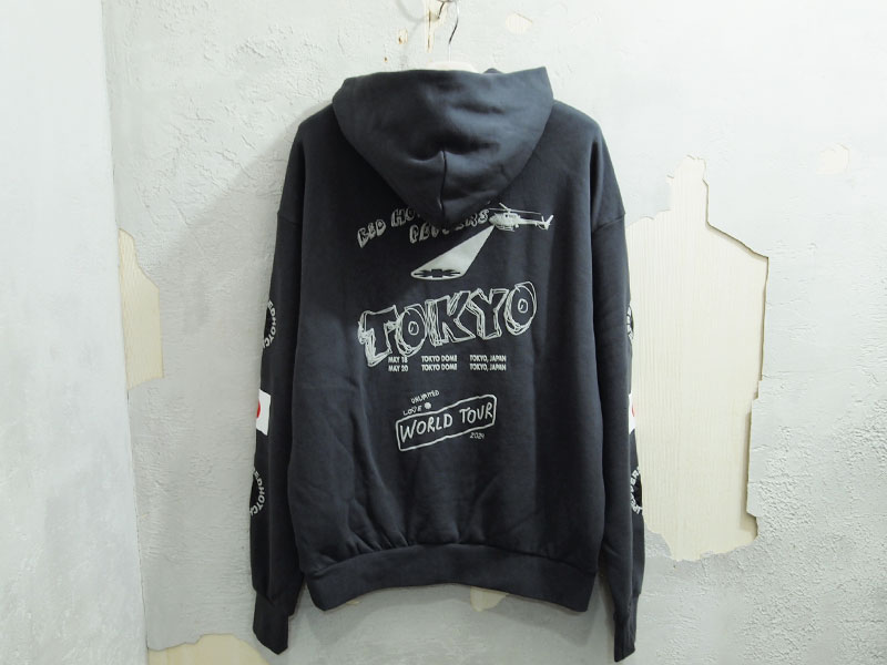 Red Hot Chili Peppers 東京限定 'Tokyo Black Hoodie'パーカー WORLD