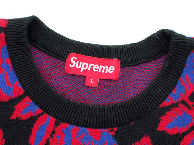 Supreme 'Rose Sweater'ローズセーター ニット 薔薇 シュプリーム L