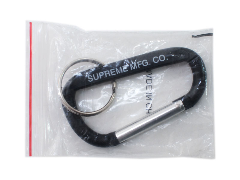 Supreme 'Carabiner Keychain'カラビナ キーチェーン 黒 ブラック