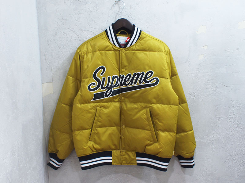 Supreme 'Script Varsity Puffy Jacket'パフィージャケット バーシティ
