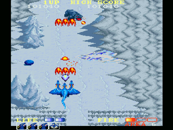 ドラゴンスピリット for SHARP X68000 (C)1987, ナムコ, (C)1988 電波