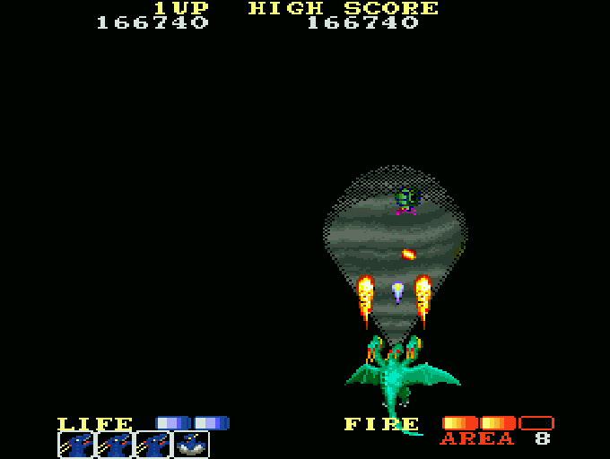 ドラゴンスピリット for SHARP X68000 (C)1987, ナムコ, (C)1988 電波