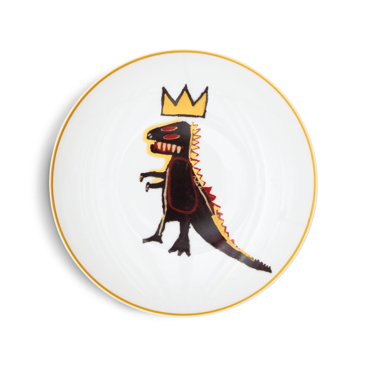 Jean-Michel Basquiat: Gold Dinosaur Plate | Gagosian Shop
