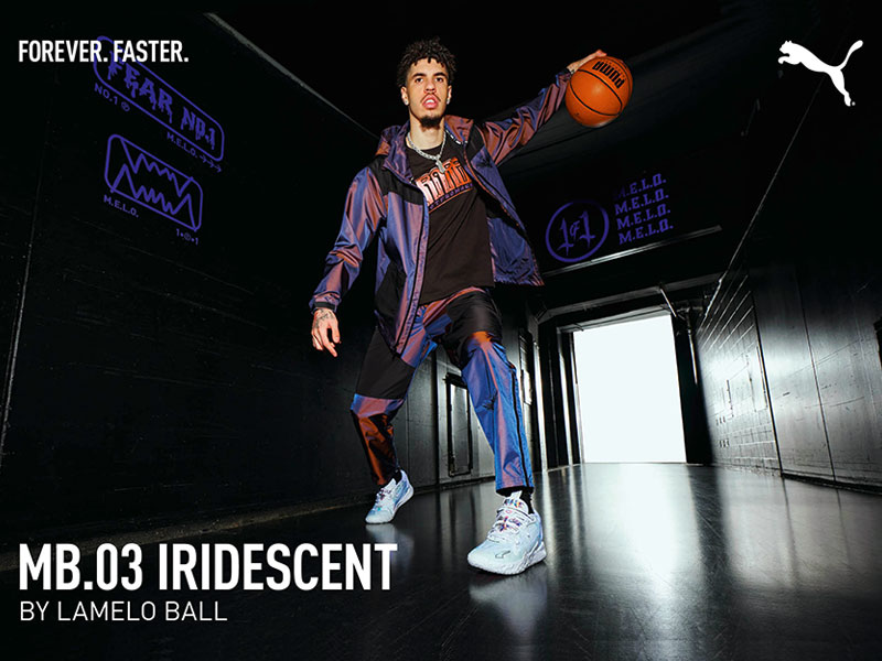ラメロ・ボール 3ndシグネチャーモデル『PUMA MB.03 IRIDESCENT』3月29