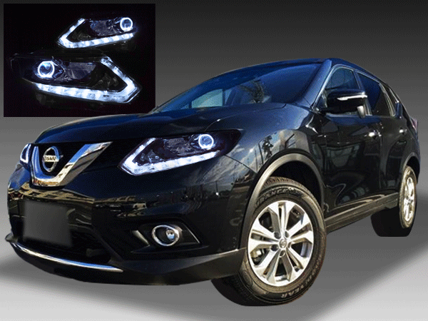 T32系 エクストレイル 前期 純正ドレスアップヘッドライト LED