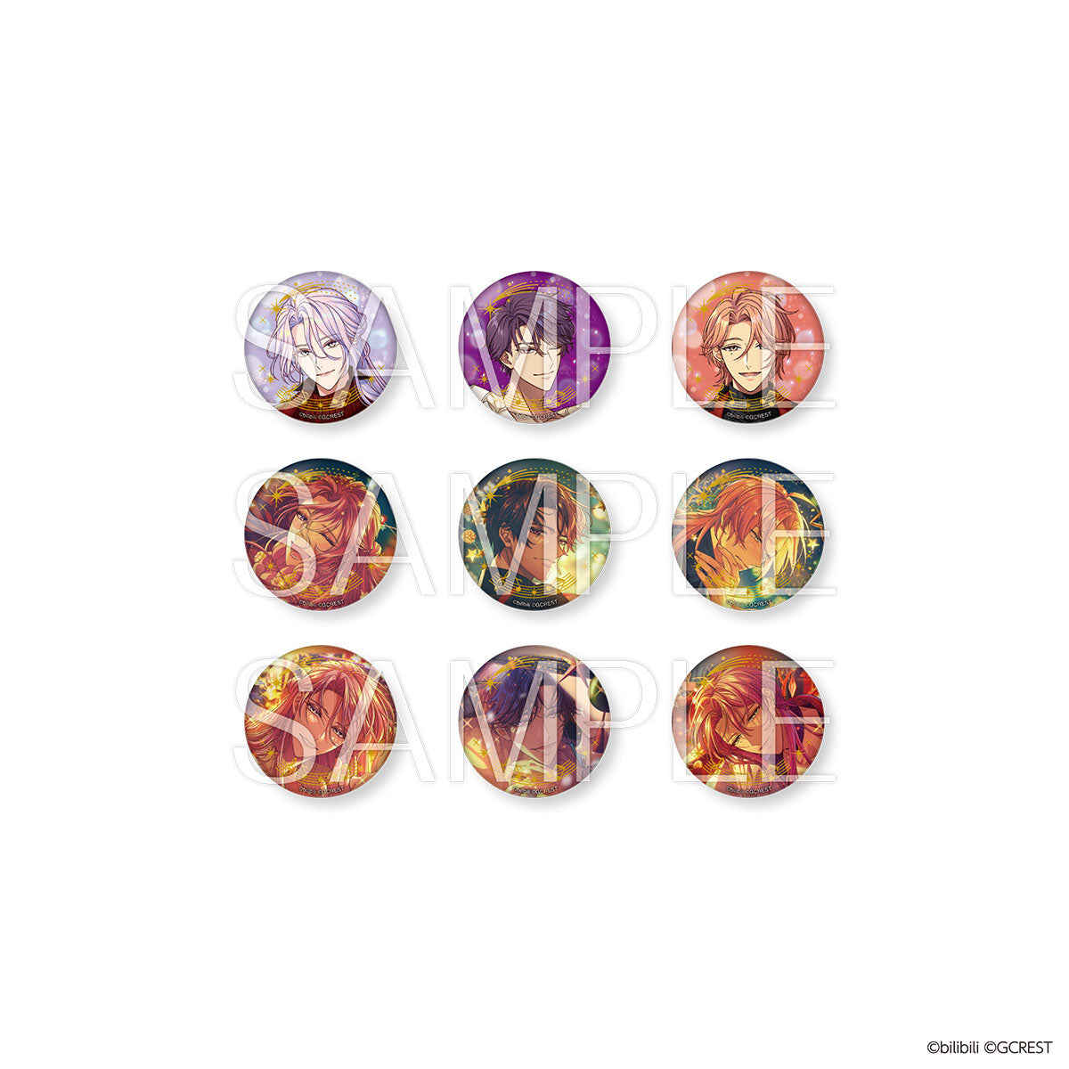 夢職人と忘れじの黒い妖精 星に願いを、あなたに愛を 箔押し缶バッジ