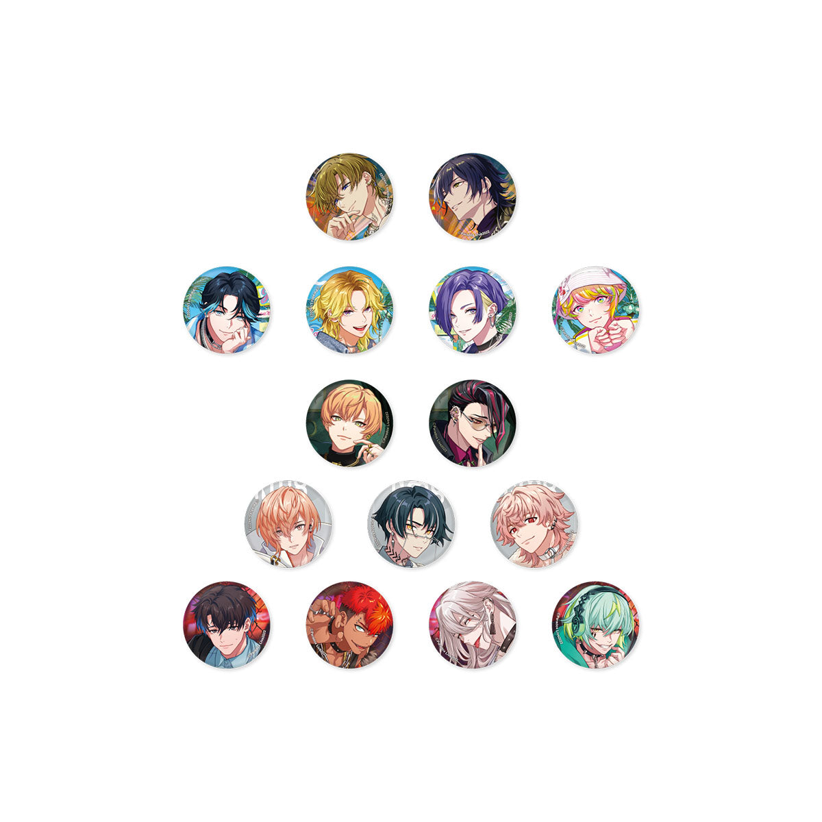 パラライ 御山京 4周年 75mm缶バッチ30個セット パラライ 御山京 4周年