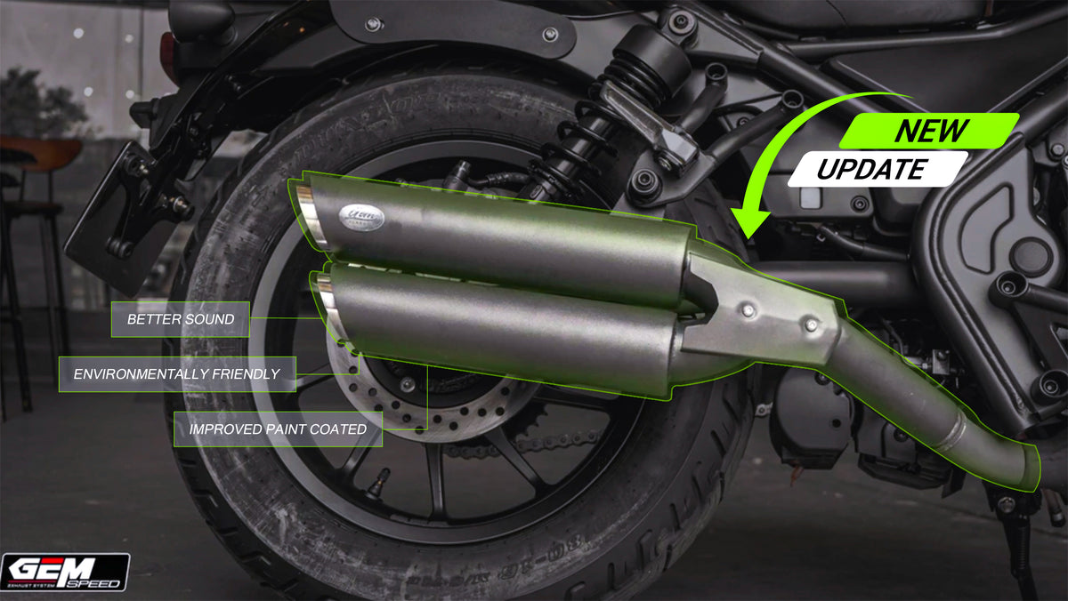 Honda Rebel CMX 1100 NEW GEM CLASSIC RENZO twin exhaust classic