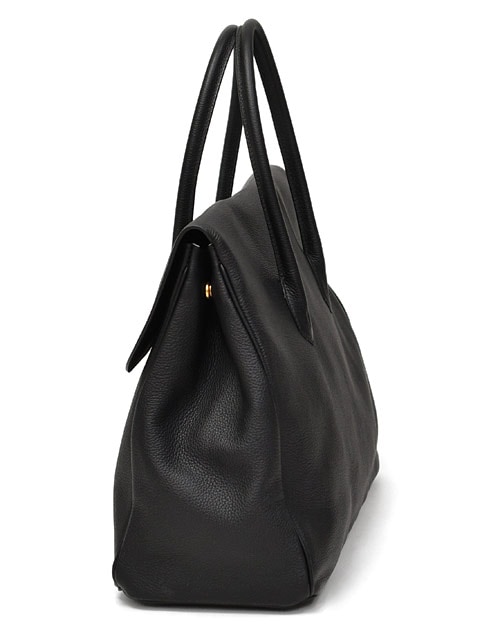 CISEI【チセイ/シセイ】フラップ付きトートバッグM 981 LD NERO シボ革