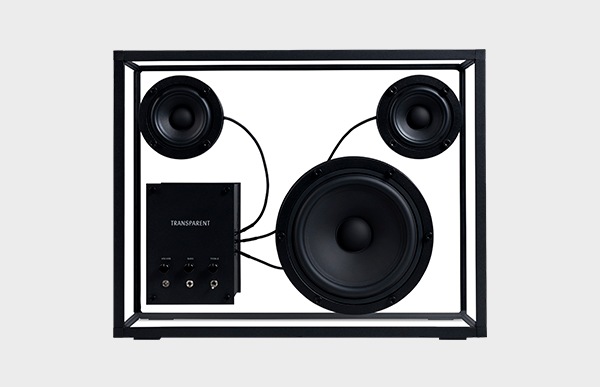 TRANSPARENT SPEAKER トランスペアレントスピーカー 黒 ブラック