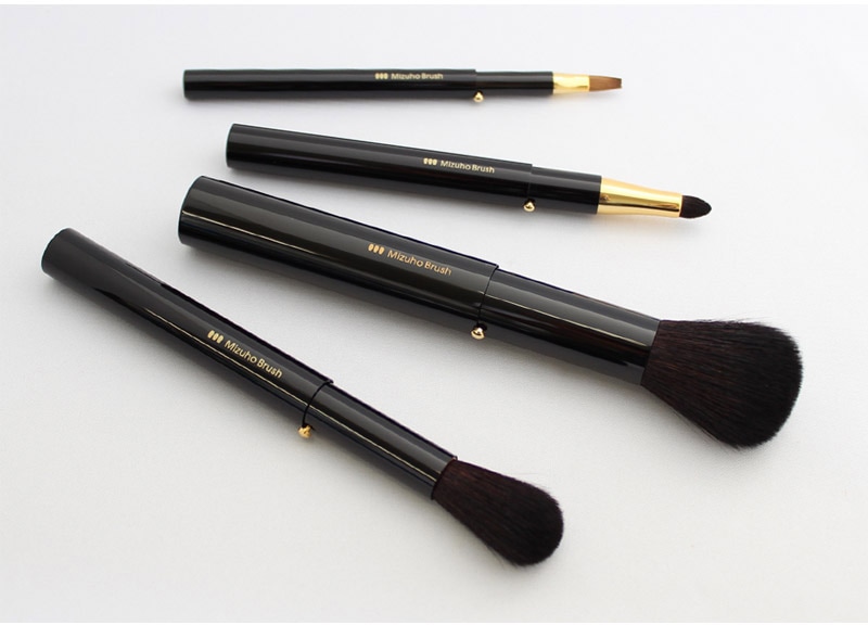 ブラシセット スライド式ブラシ4本セット(ブラック)[KP-SET-K]｜Mizuho