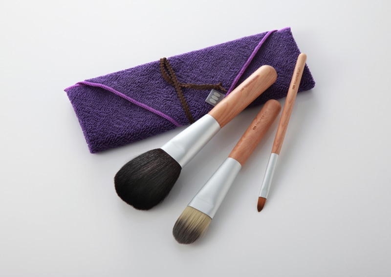 ブラシセット ベースメイクセット 筆包み付[FDPR-SET-6]｜Mizuho Brush