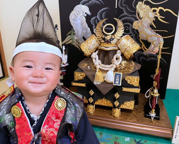 徳川家康の兜飾り:長崎県大村市の克樹くん｜端午の節句 初節句 – 五月