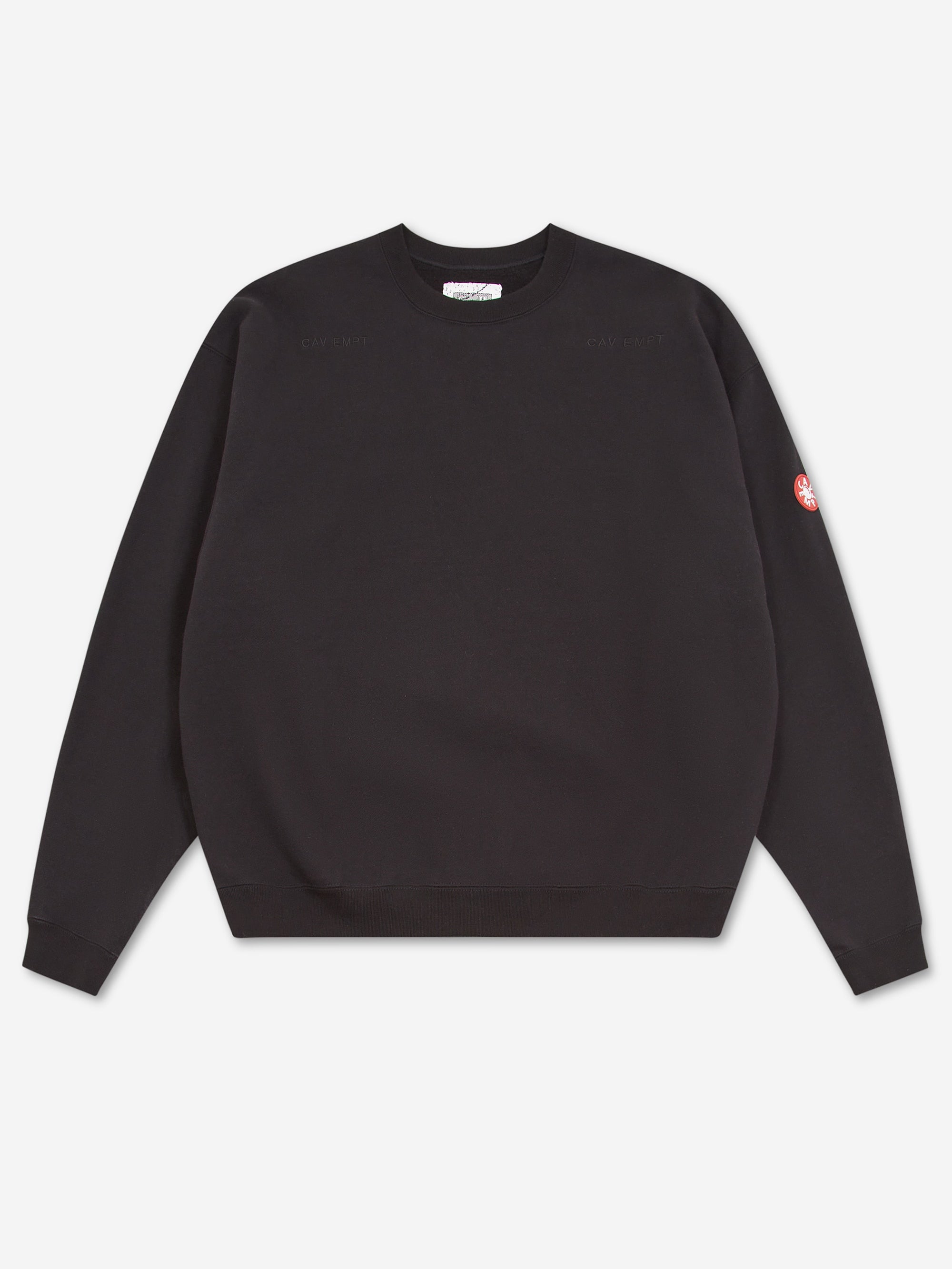 C.E Cav Empt Solid Loose Crew Neck - Black – Goodhood