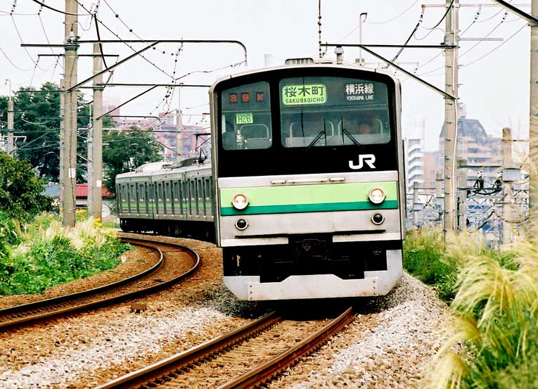 横浜線205系H26編成 小野路街道踏切