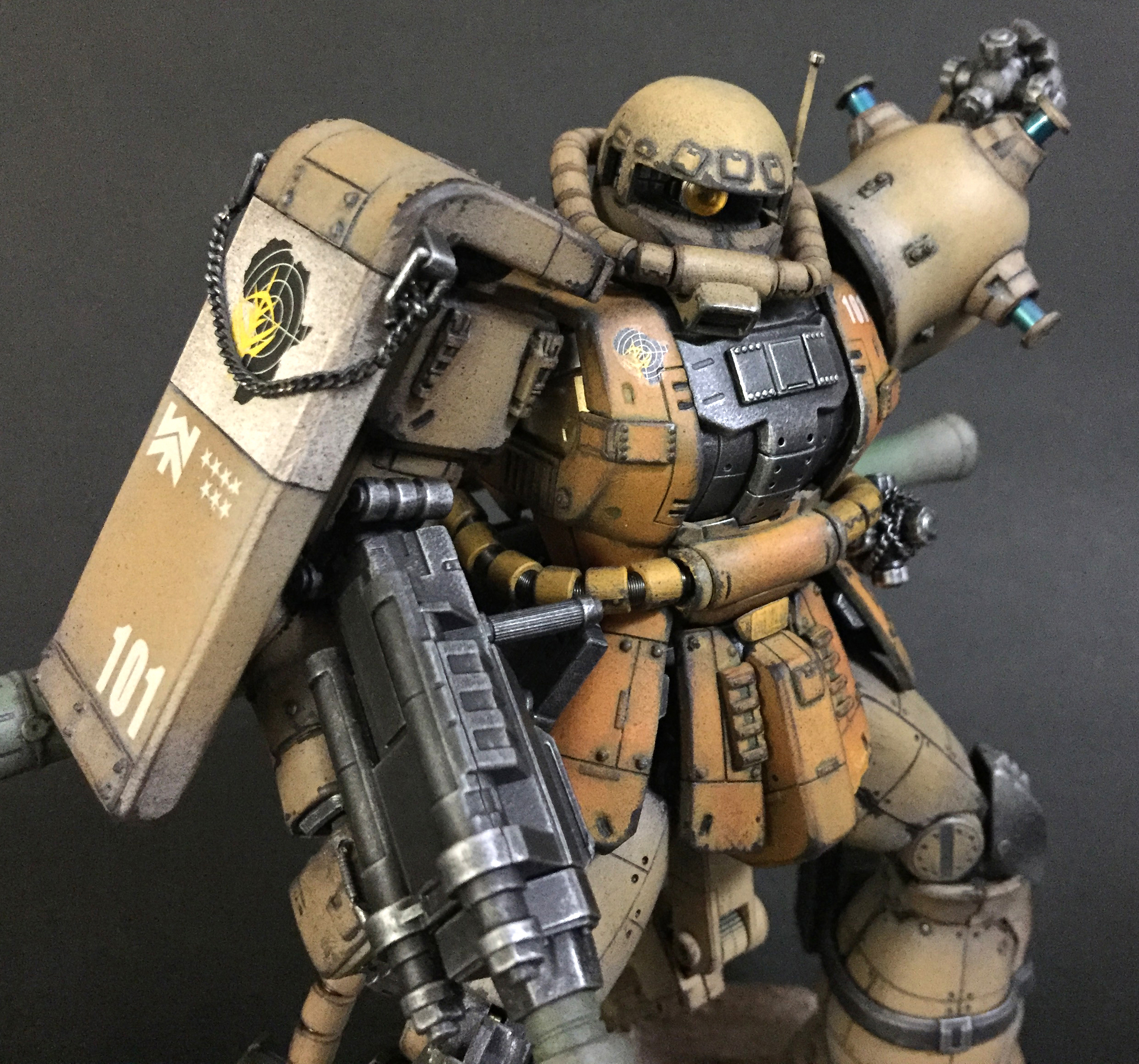 川口名人版 MS-06J ZAKU2 陸戦型 量産型ザクMG1/100 完成 – Zang Dang