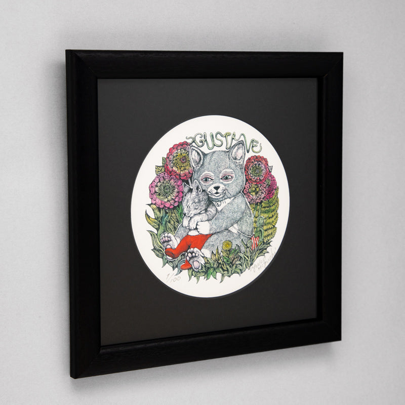 ヒグチユウコ 複製画 ねことニャンコ 複製画 まねきニャンコ – ボリス