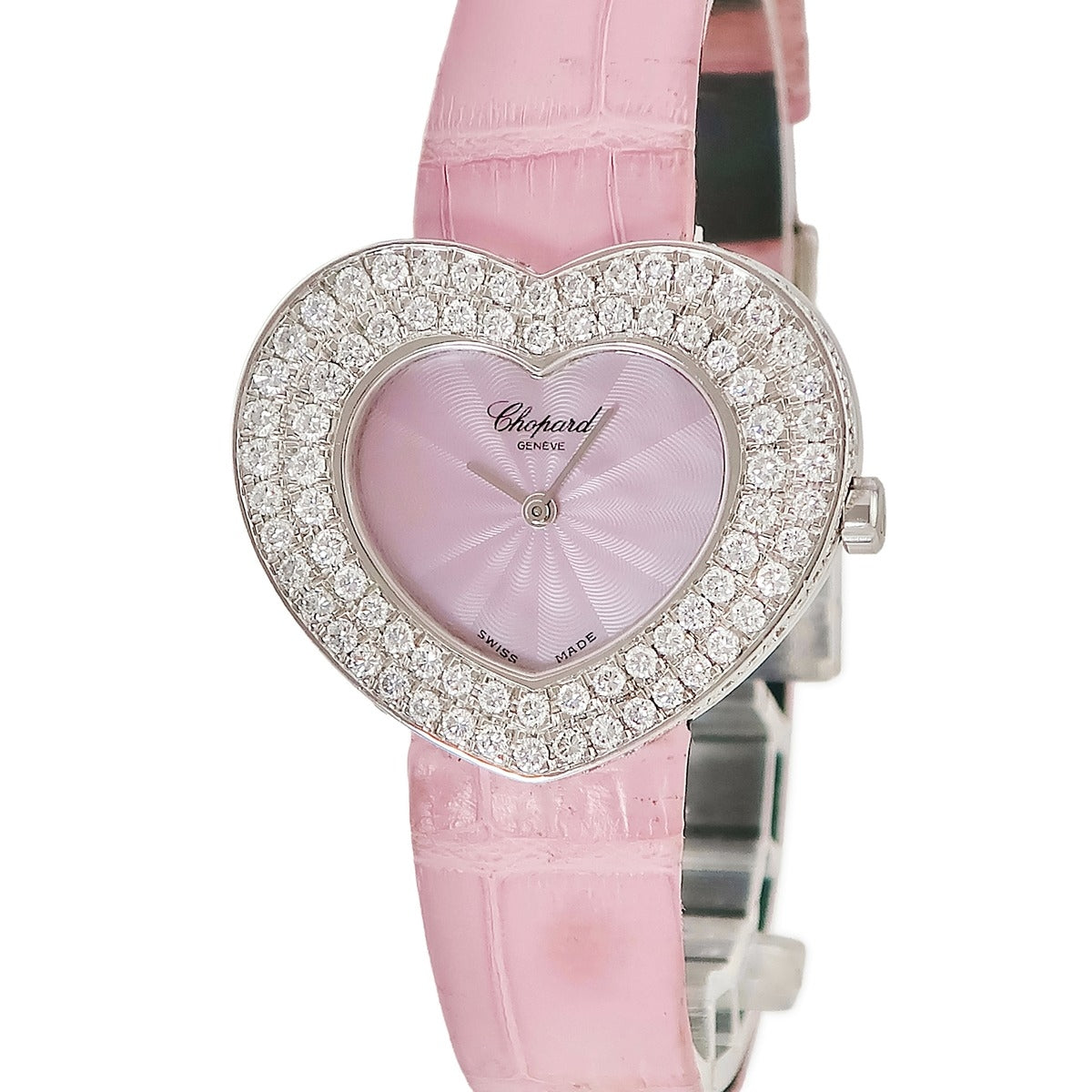 ショパール CHOPARD ハート 12/7417 手巻き レディース K18WG無垢 純正