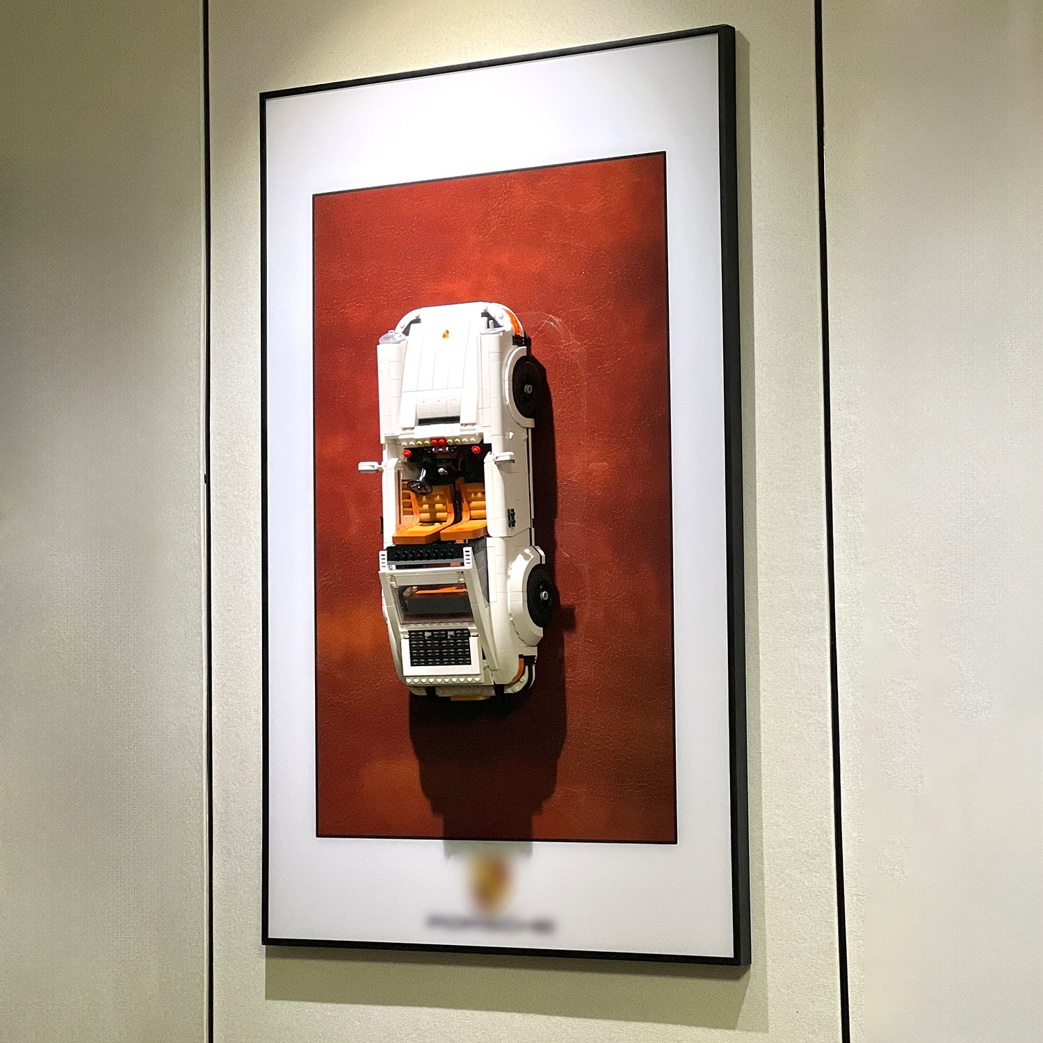 iLuane Display Wallboard for LEGO Icons Porsche 911 10295 Building Set