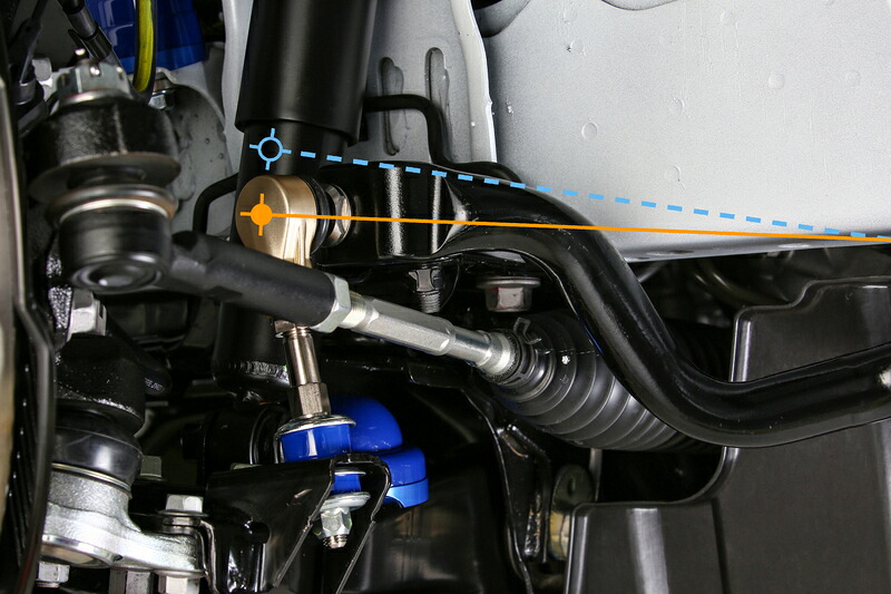 GENB アジャスタブルスタビリンク ロング /ショート □ハイエース 2駆