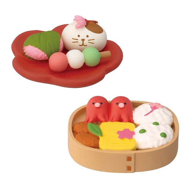 concombre（コンコンブル）ねこねこ桜ピクニック にゃんこ和菓子盆