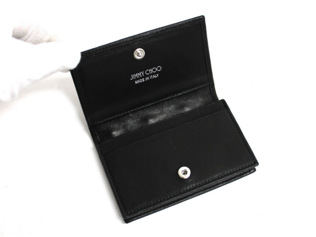 中古】◇ ジミーチュウ ◇ カードケース スタースタッズ ブラック