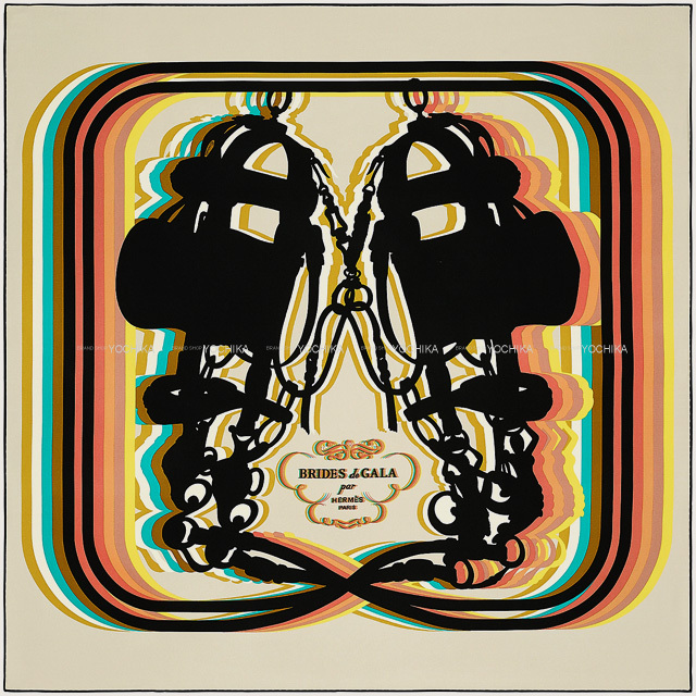 HERMES エルメス スカーフ カレ90 ブリッド・ドゥ・ガラ・シャドウ