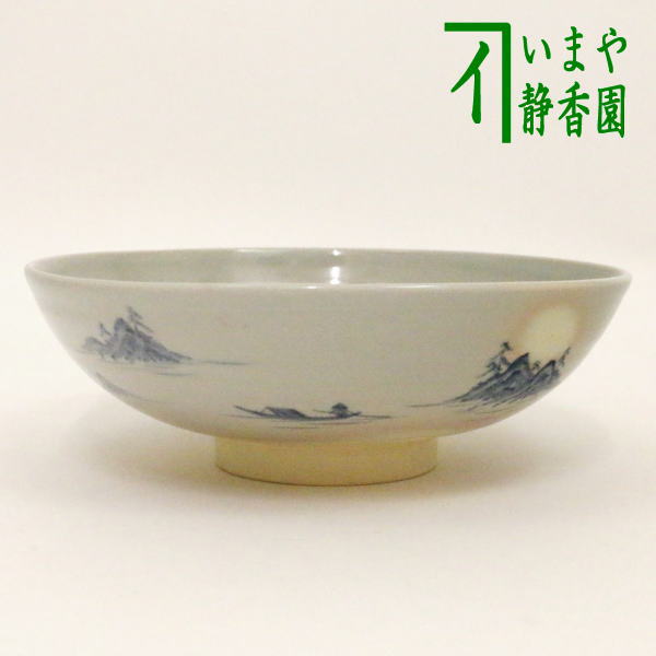 茶器/茶道具 抹茶茶碗】 平茶碗 尾戸焼き 山水 土居庄次作 – 今屋静香園