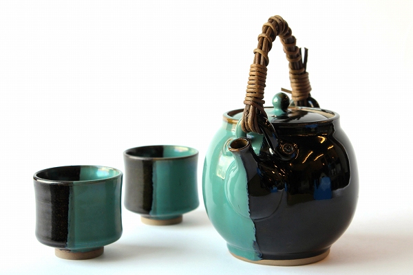 希少 牛ノ戸焼 掛け分け 大皿 特大サイズ 吉田璋也 民藝 柳宗悦 鳥取