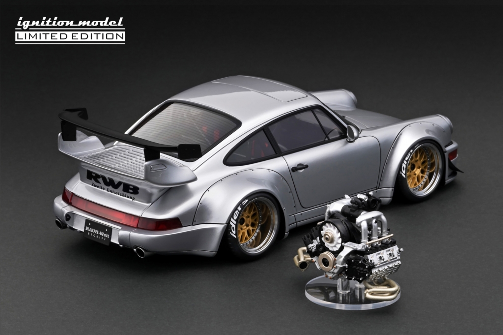 予告：1/18エンジン付 WEB限定モデル「RWB 964」2/5(月）21時半~受注