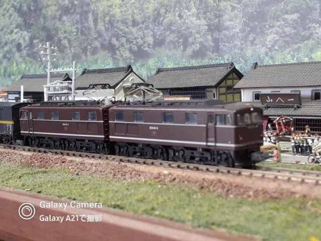 マイクロエース国鉄EH10-15・茶色・高速試験機と貨物列車とTOMIX N