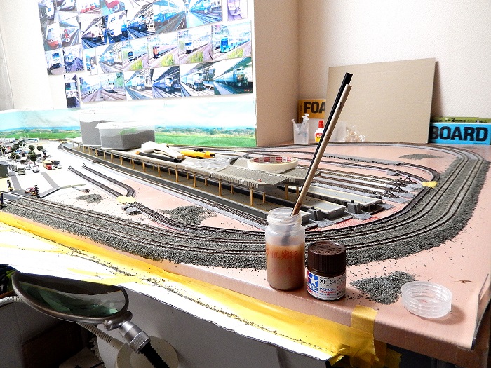 Nゲージジオラマ自宅新レイアウト製作記】KATOユニトラック会津