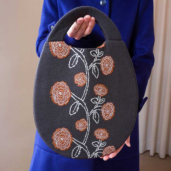 ミナペルホネンgiardinoジャルディーノ egg bag エッグバック #dark