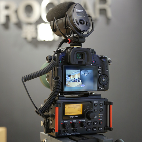 TASCAM 4トラックリニアPCMレコーダー/ミキサーDR-60DMKIIを展示中