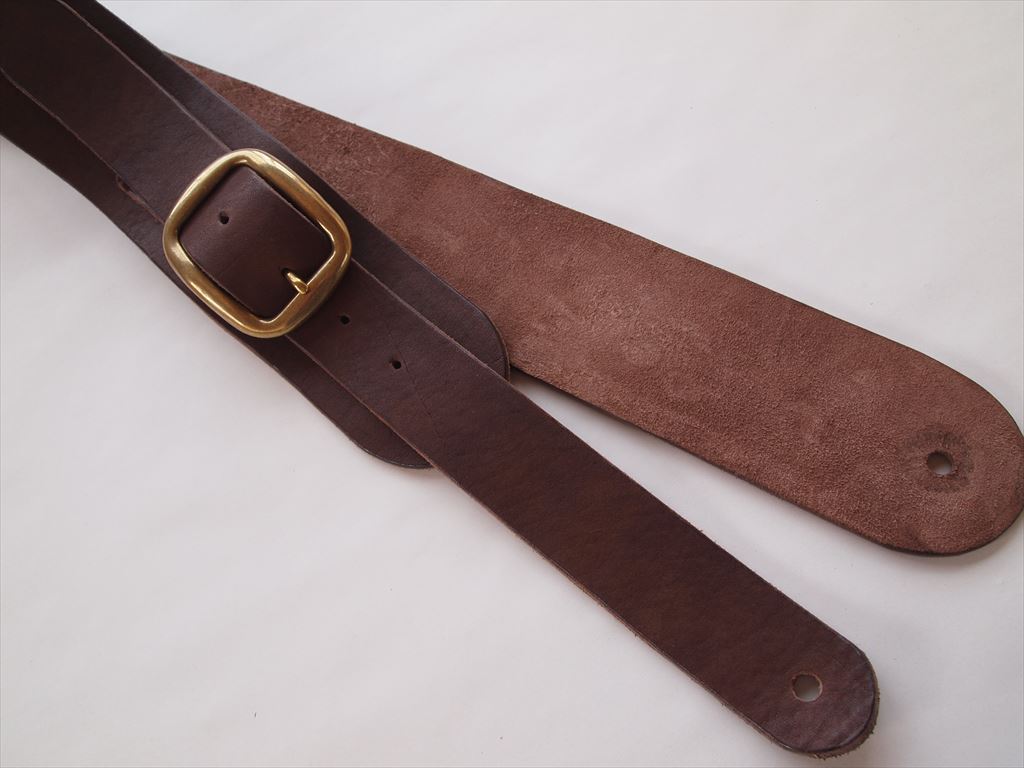 70mm 【ソフトタイプ】 ブラウン g119 ギターストラップ | 本革ギター