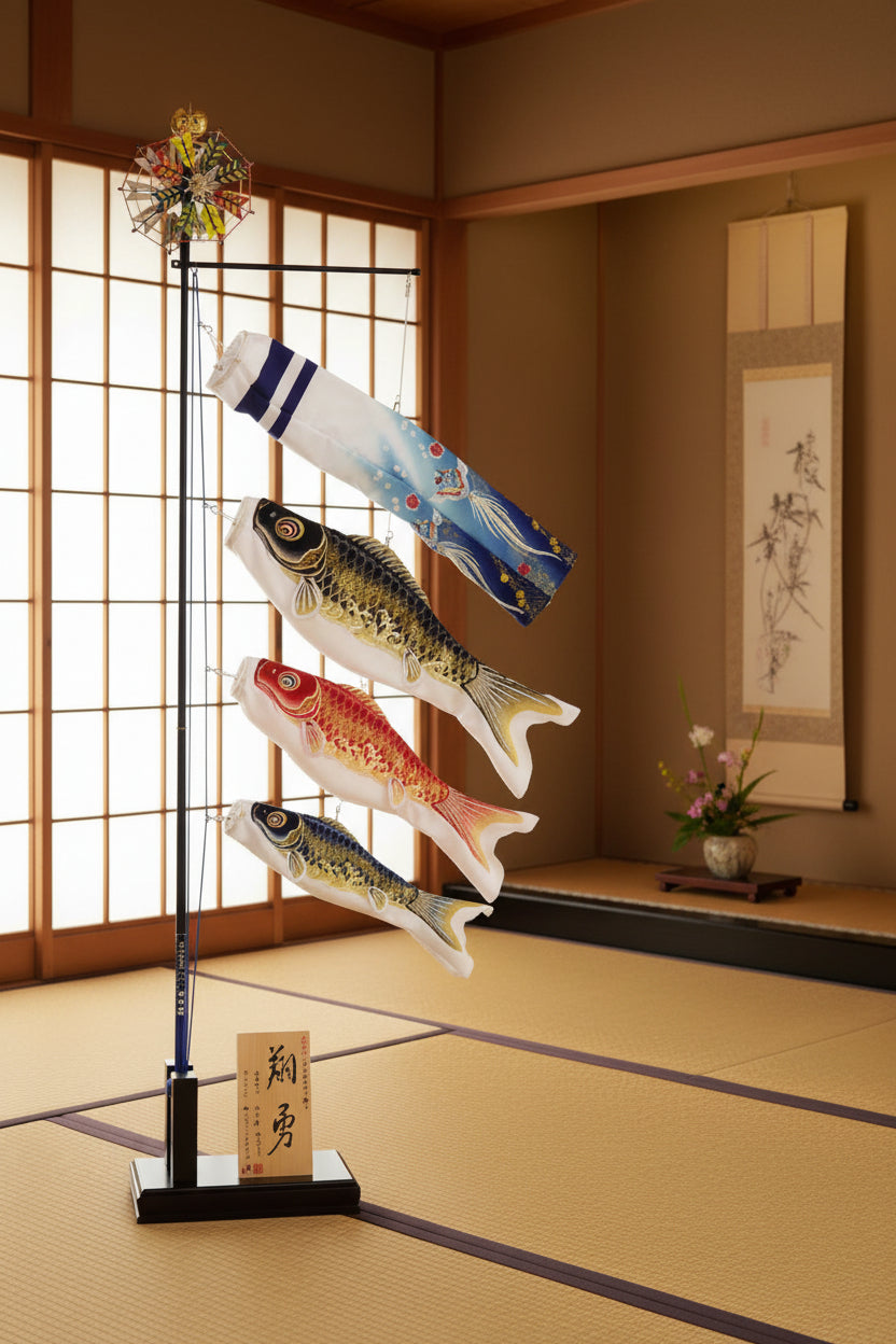 専門店がお勧めする、鯉のぼりメーカーが作る室内用鯉のぼり。翔勇