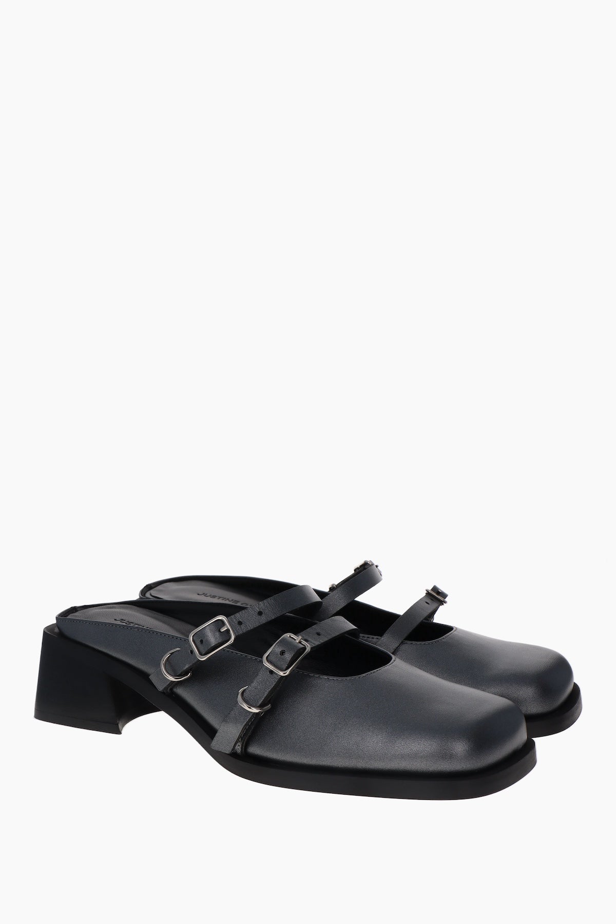 Justine Clenquet - Andie pearl grey mules