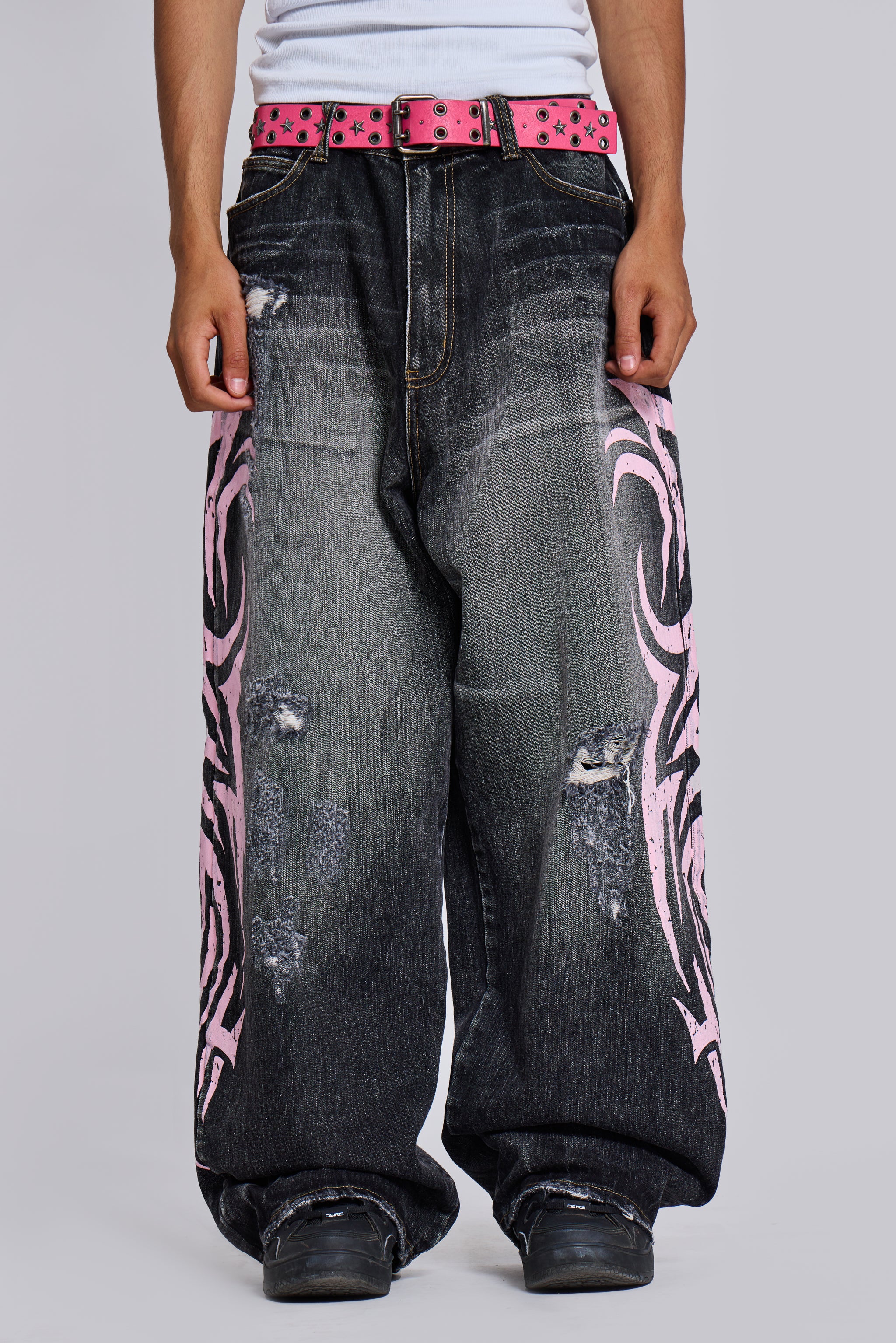 Pink Blade XL Colossus Jeans | Jaded London | Clothing