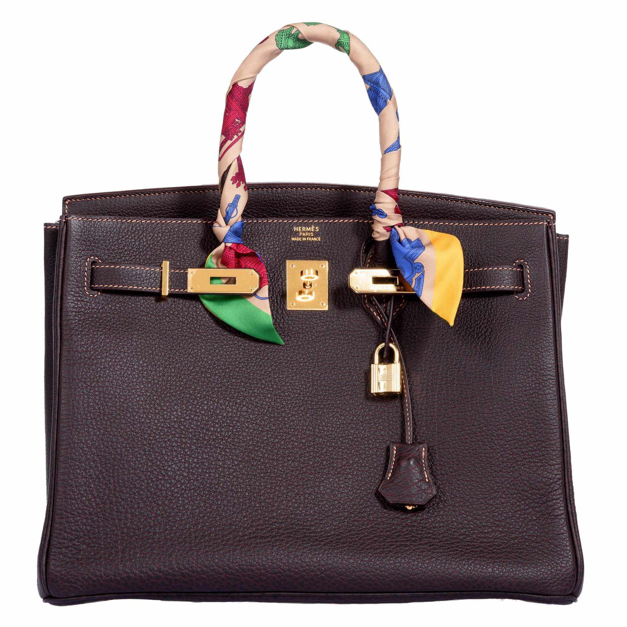 Hermes Birkin 35 Havanne Fjord Special Stitching Gold Hardware