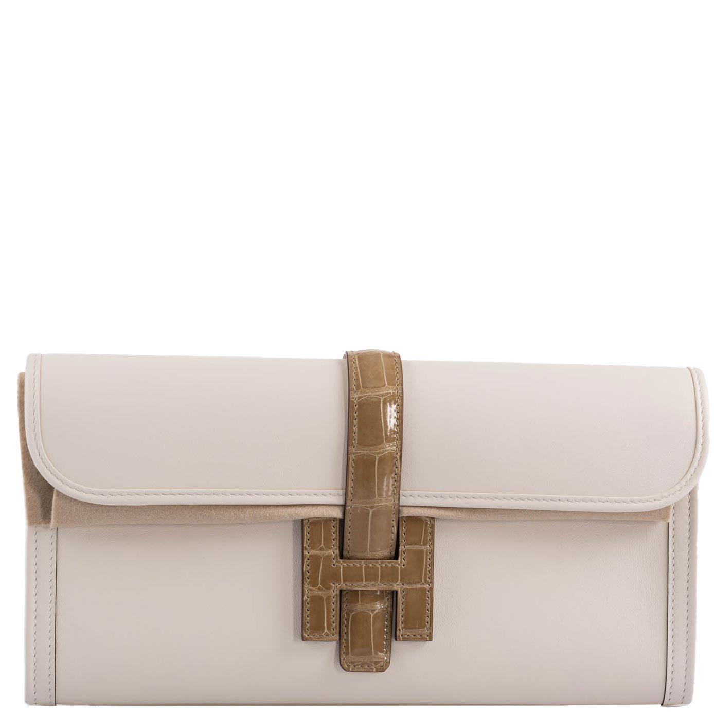 Hermès Jige Elan 29 Touch Nata Beige Swift Leather & Sable