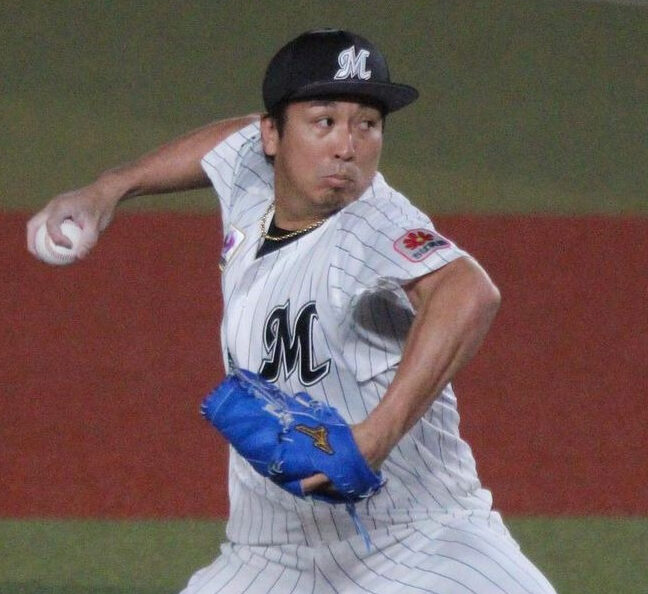 千葉ロッテマリーンズ長袖ジャージ 益田直也選手実使用支給品52 千葉