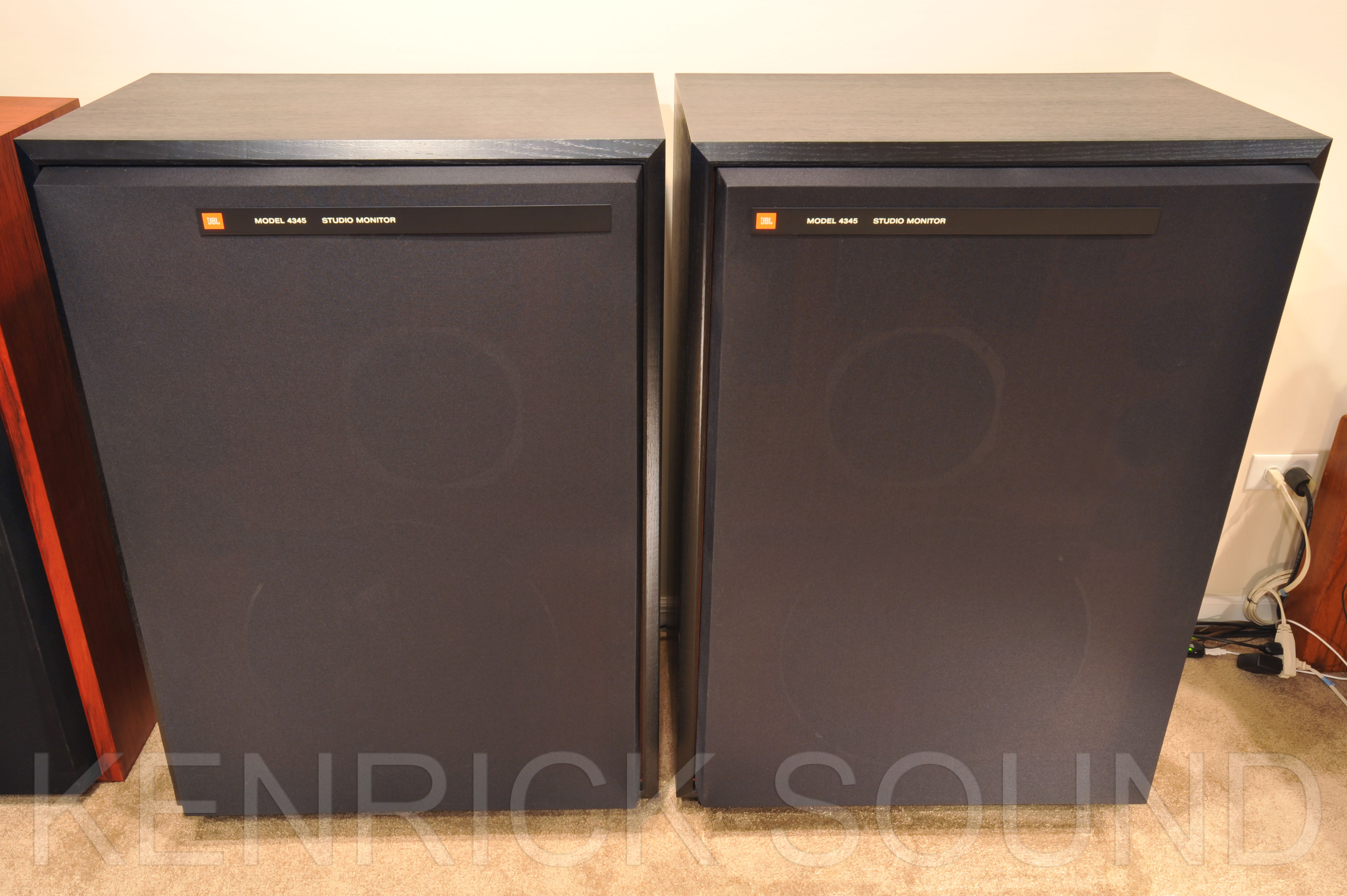 JBL 4345 新品レストア ブラックアッシュ×ブビンガー送料無料