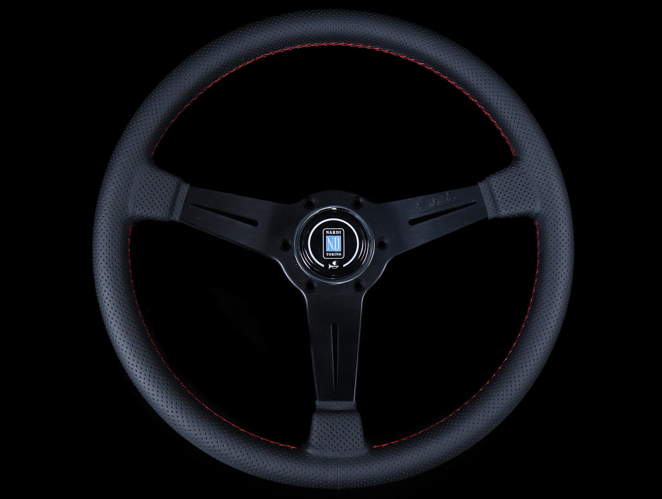 Nardi Classic 360mm Steering Wheel - Black Perforated Leather
